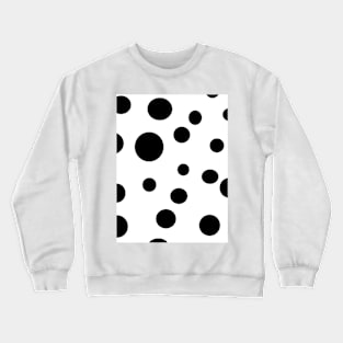 Simple fashionable design with Dalmation spots on white texture Crewneck Sweatshirt